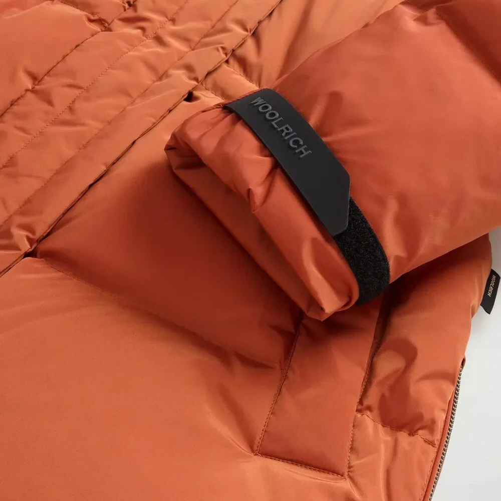 Woolrich Alsea Stretch Nylon Down Jacket with Removable Hood Size S - Picture 8 of 8